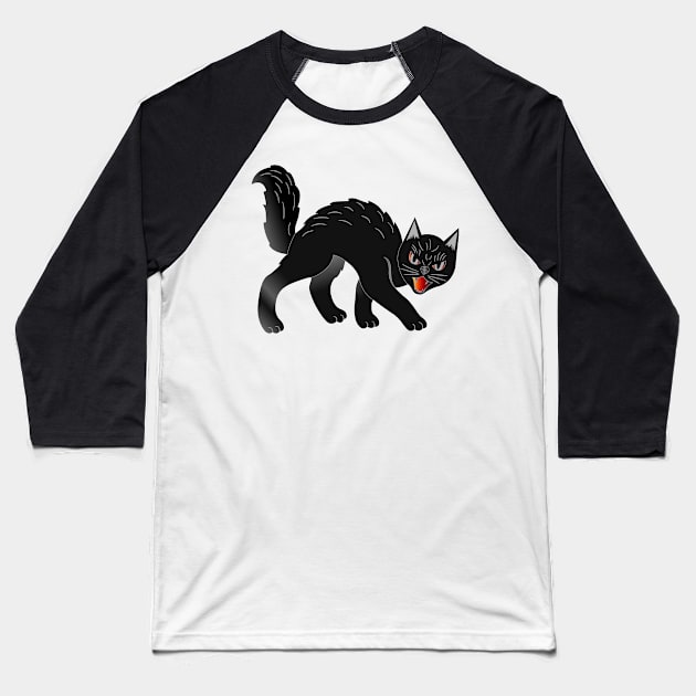 Mad Cat Baseball T-Shirt by Pet & Nature Lovers